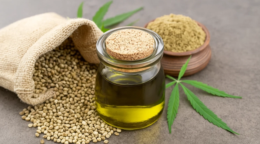 خرید روغن شاهدانه کلدپرس از دانه‌های سالم شاهدانه