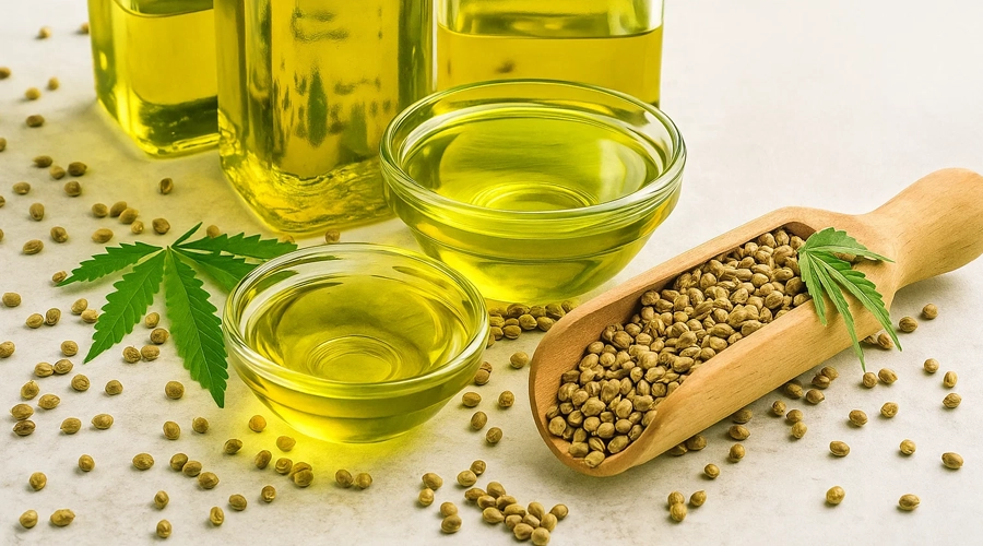 روغن شاهدانه برای تقویت موهای ضعیف و خشک
