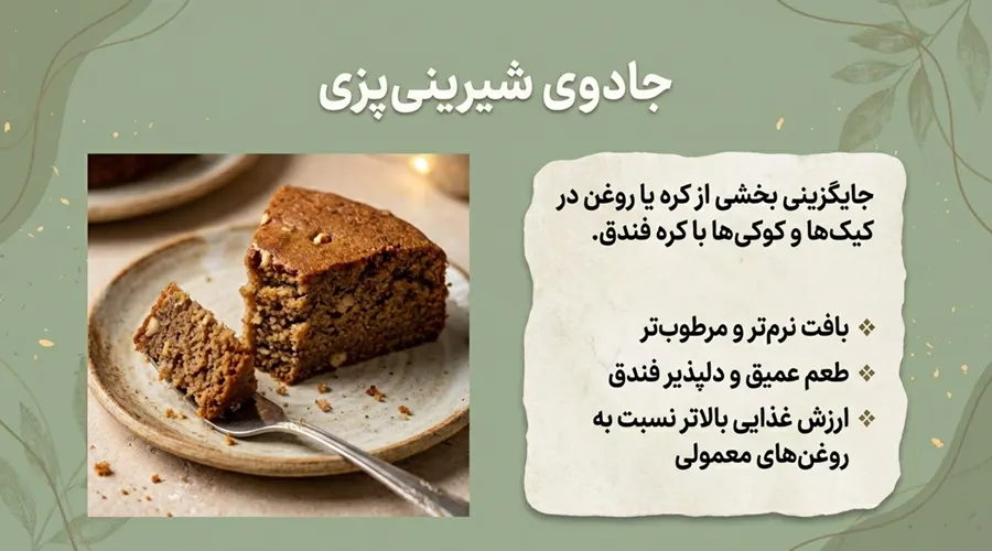 استفاده از کره فندق در شیرینی پزی