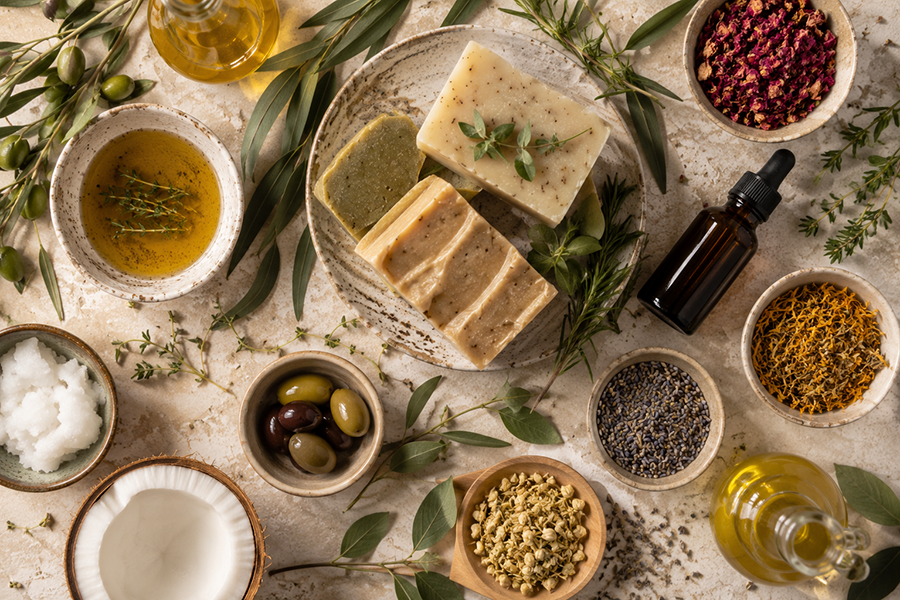 انواع صابون طبیعی گیاهی